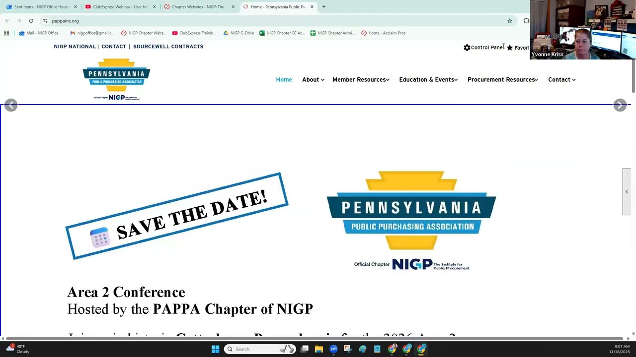 NIGP Chapter Website Program Office Hours - November 18, 2026