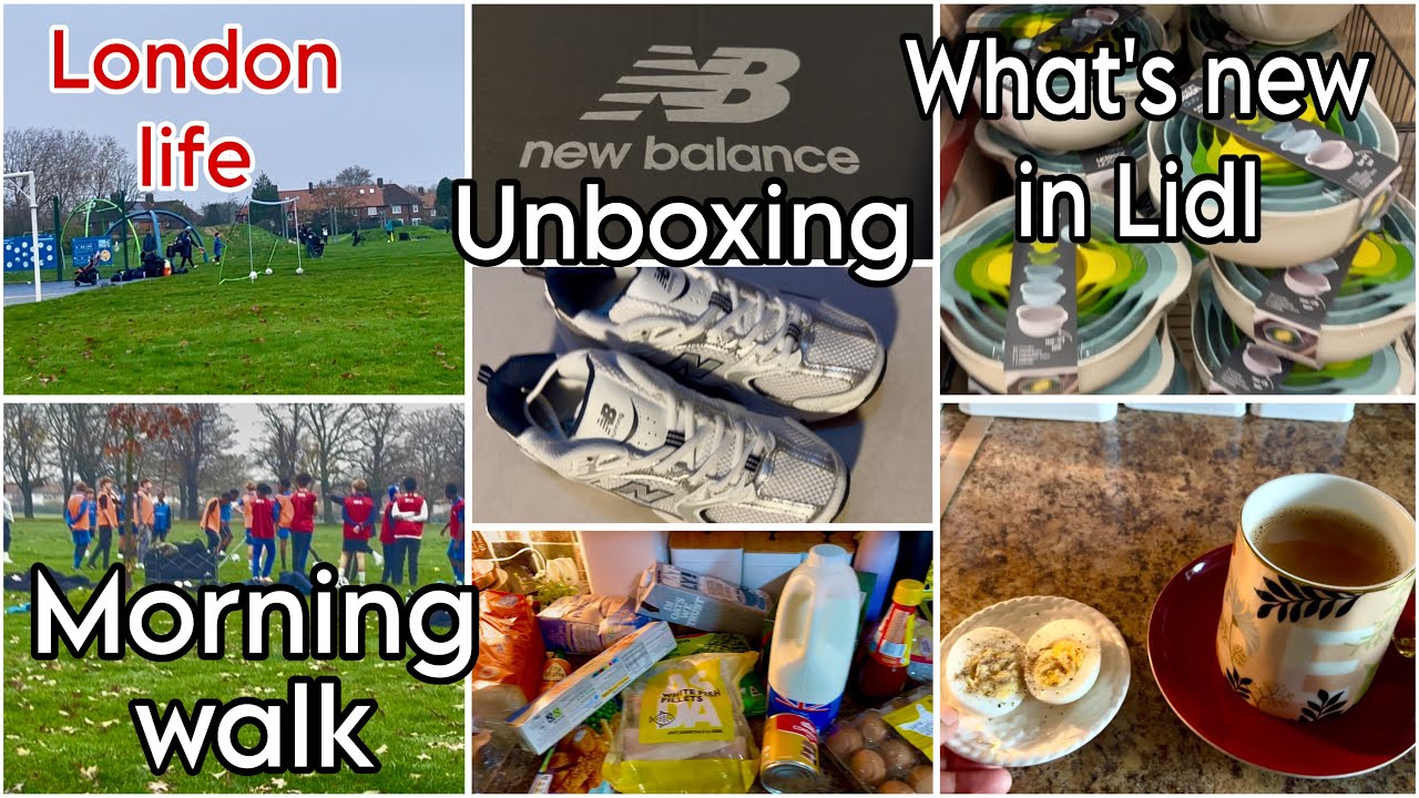 London life | My busy day routine going to college Unboxing + cooking + what’s new in Lidl &grocery 