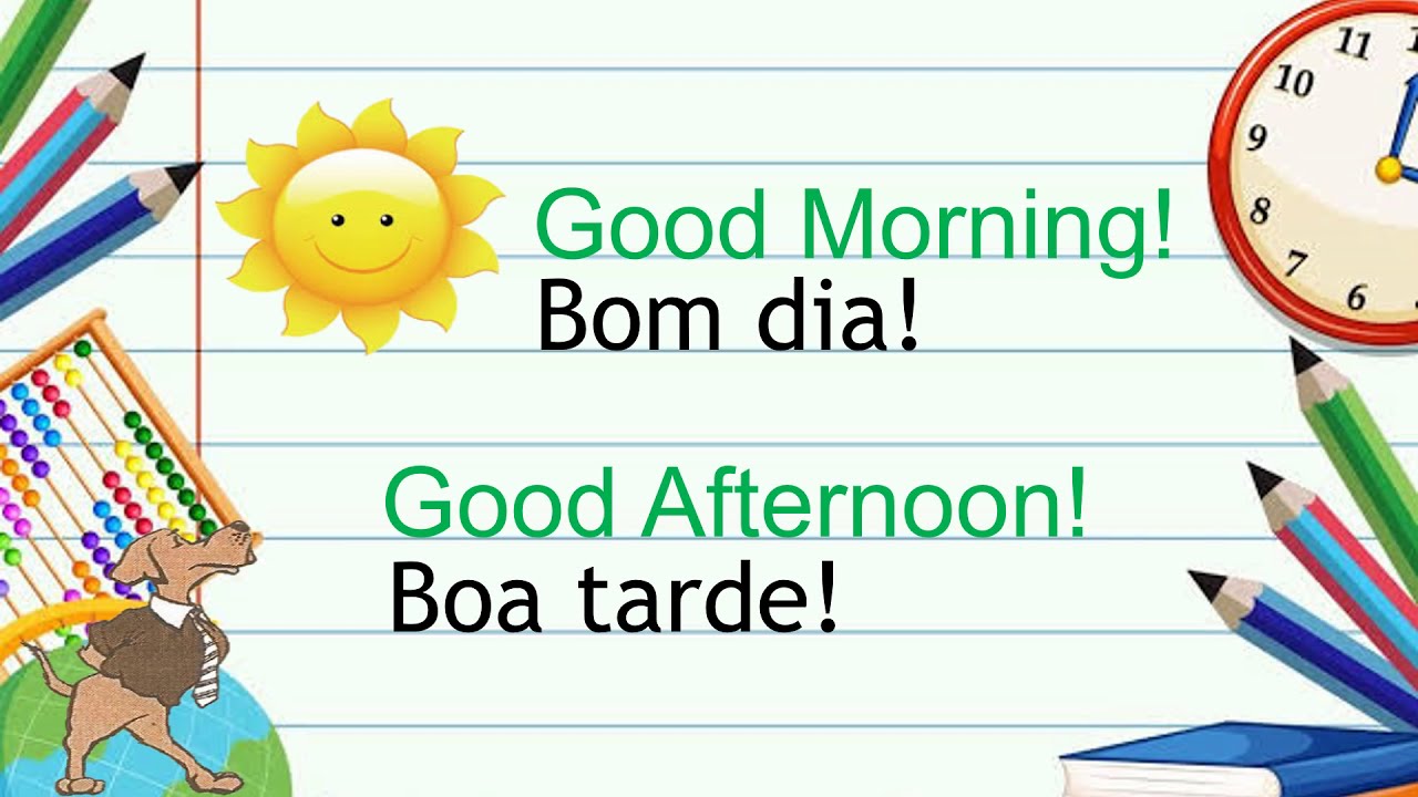 CUMPRIMENTOS EM INGLÊS
