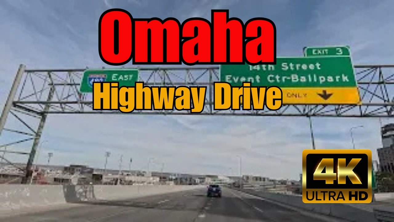 Full Drive: Shadow Lake Towne Center to Downtown Omaha, NE (Real-Time Road Trip) | Travel Vlog USA