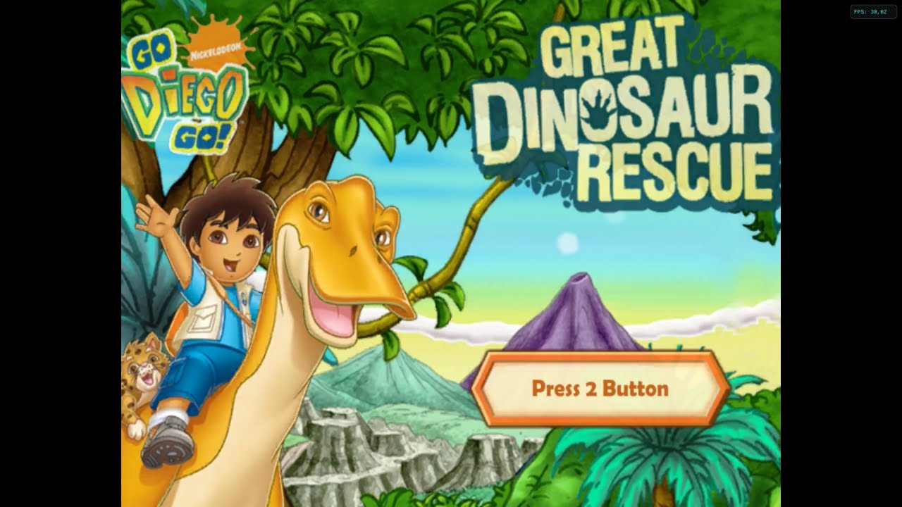 Go Diego Go! Great Dinosaur Rescue (English) de Nintendo Wii con el emulador Dolphin. Gameplay