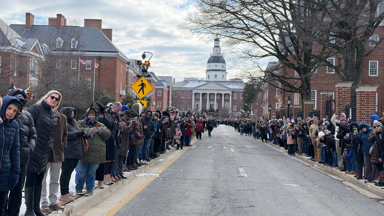 Walk For Peace Live At Annapolis, MD - Walking to the Capital