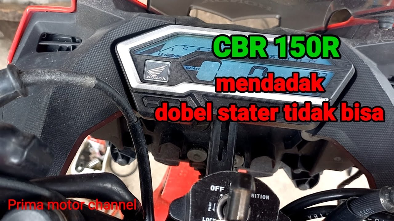 Dobel stater cbr 150  tidak bisa padahal aki normal