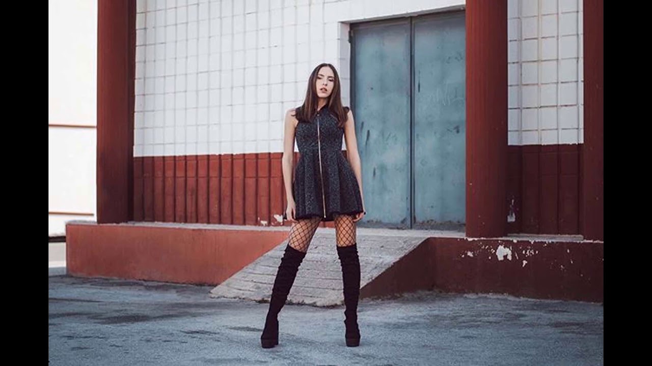Over The Knee Boots | Fashion women Dresses And High Heel Outfit Fashion