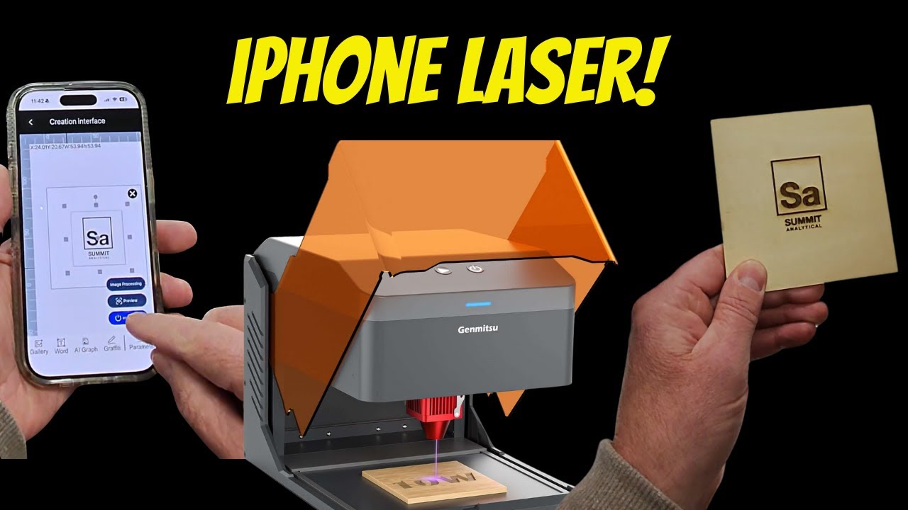 Genmitsu Kiosk Laser Engraver: Print From iPhone (No PC Needed)