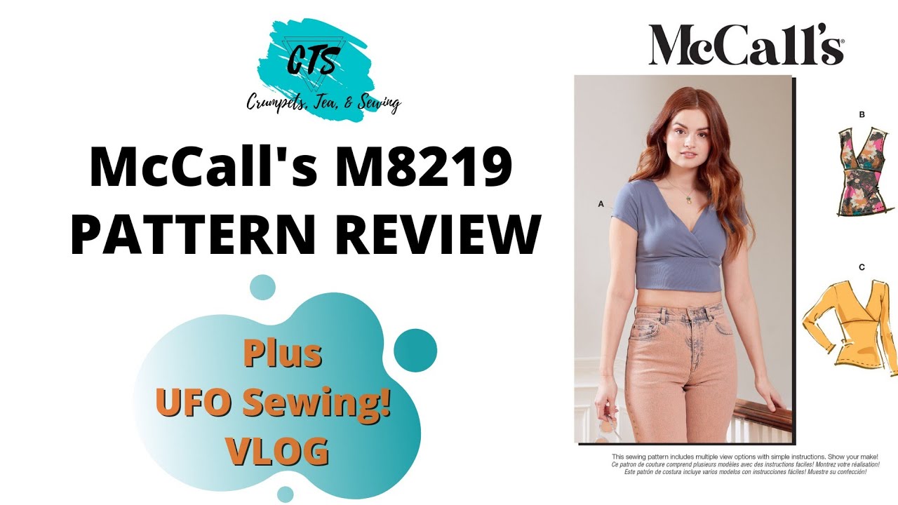 Обзор выкройки M8219 от McCall и видеоблог о шитье НЛО