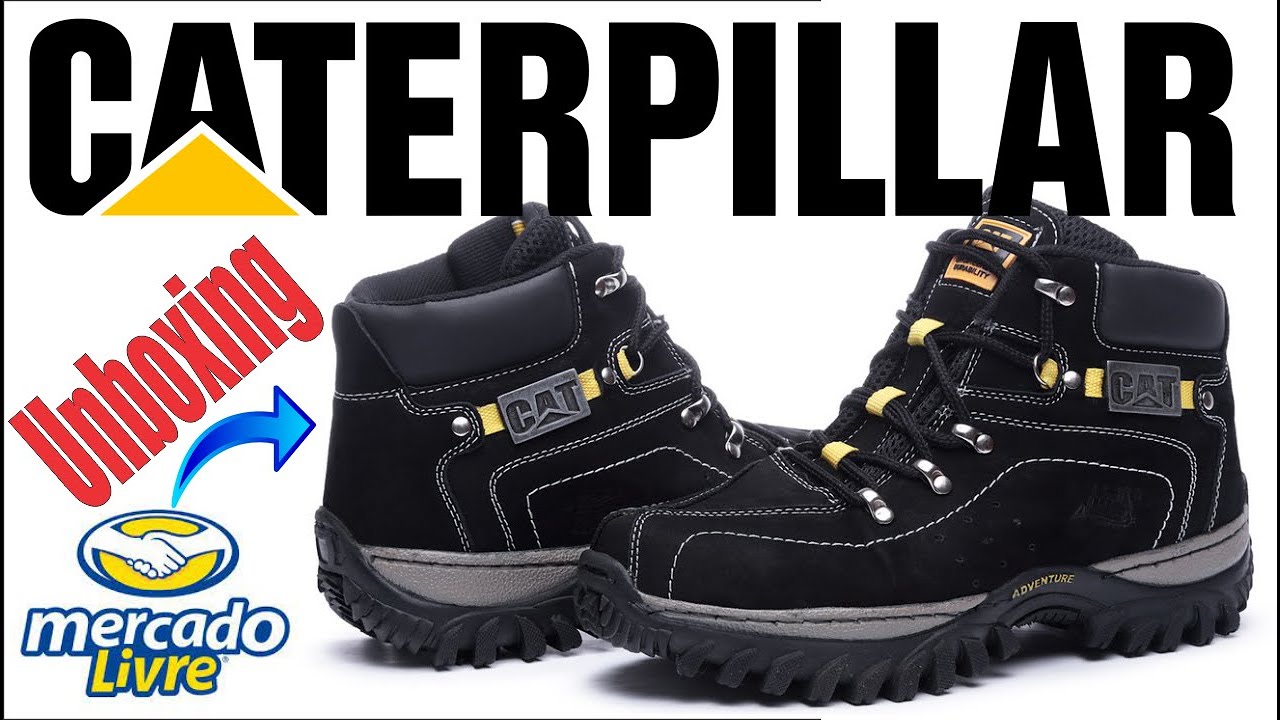 Bota Caterpillar Adventure Original ou Replica Mercado Livre Carteira Cinto Chinelo Unboxing
