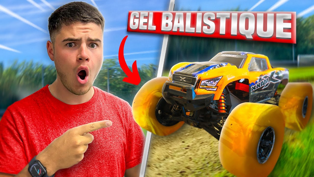ROUES EN GEL BALISTIQUE SUR MA VOITURE RC !! (INCROYABLE)