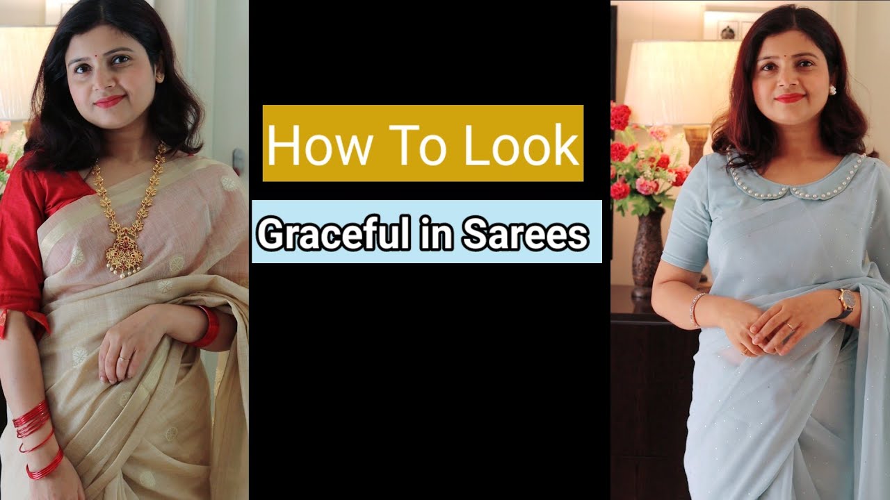 How To Look Graceful in Sarees | Day Saree Look | MomaTiara 