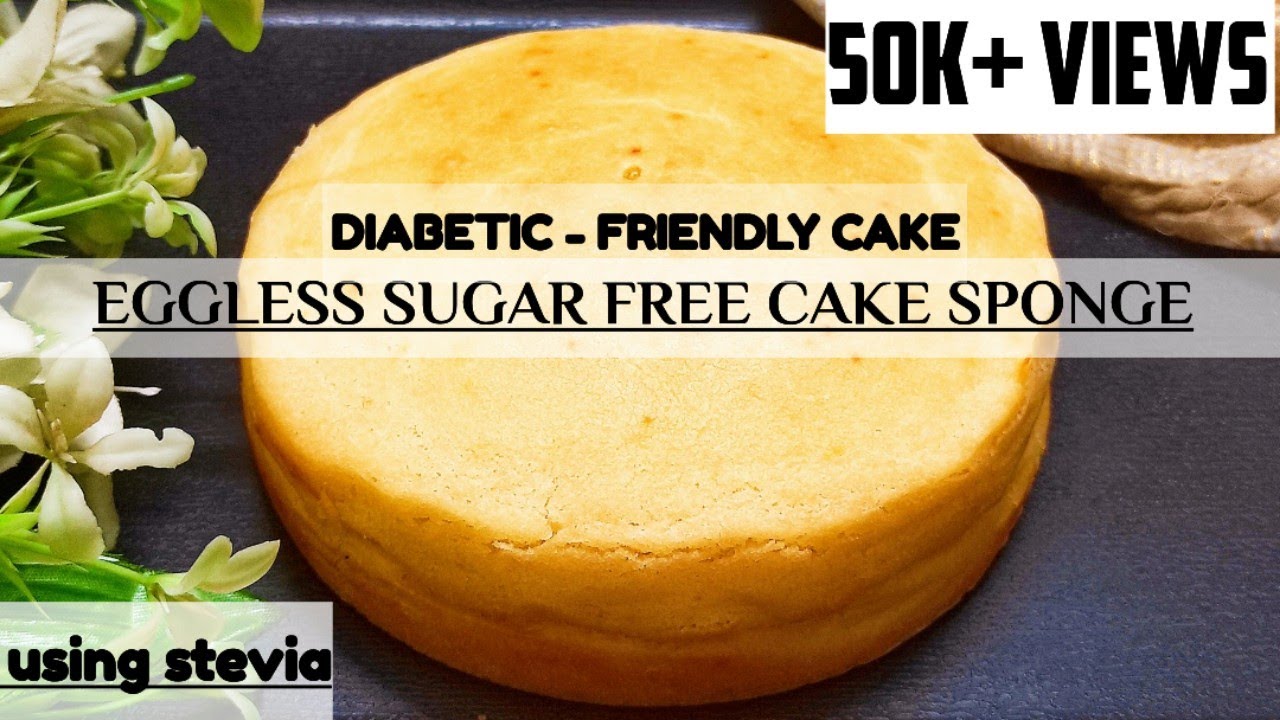 SUGAR FREE EGGLESS CAKE/DIABETIC CAKE/STEVIA CAKE #sugarfreecake #sugarfree #quickrecipe#spongecake