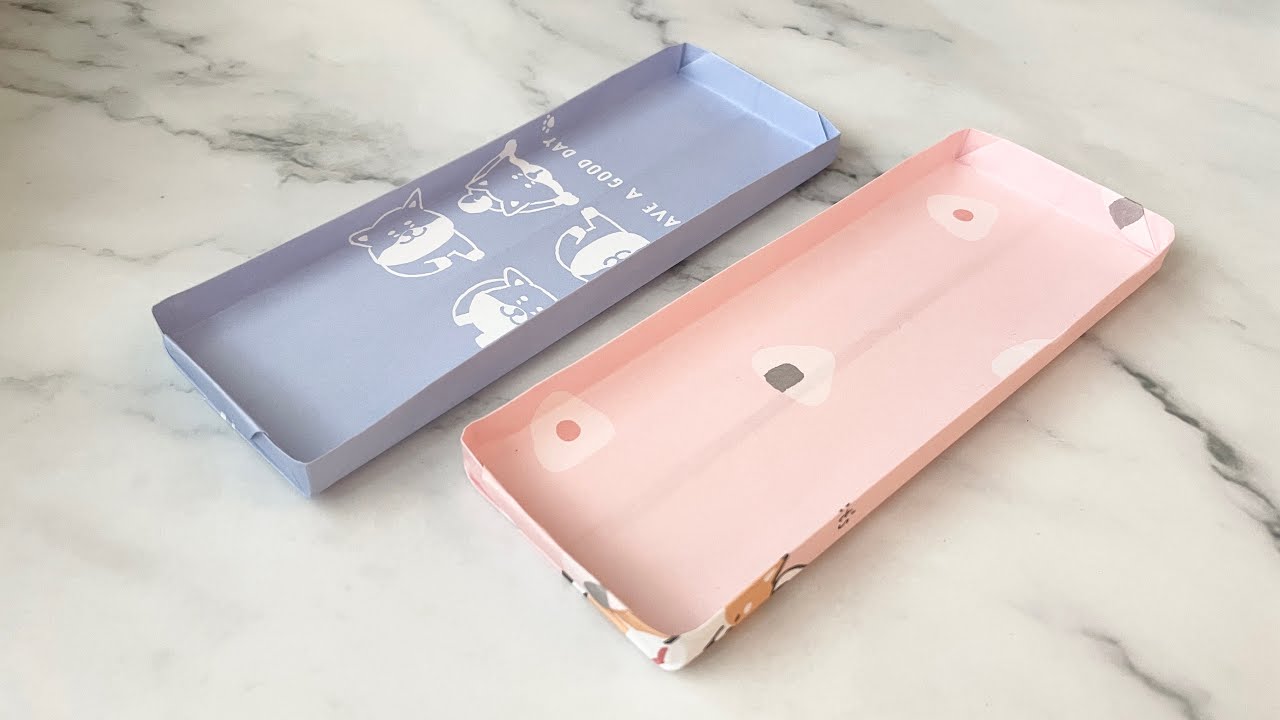 DIY 置物盤 | 摺出簡單實用的長紙盤 | 托盤 | 紙盒 | 摺紙 | 愉樂生活 |origami box |折り紙ボックス