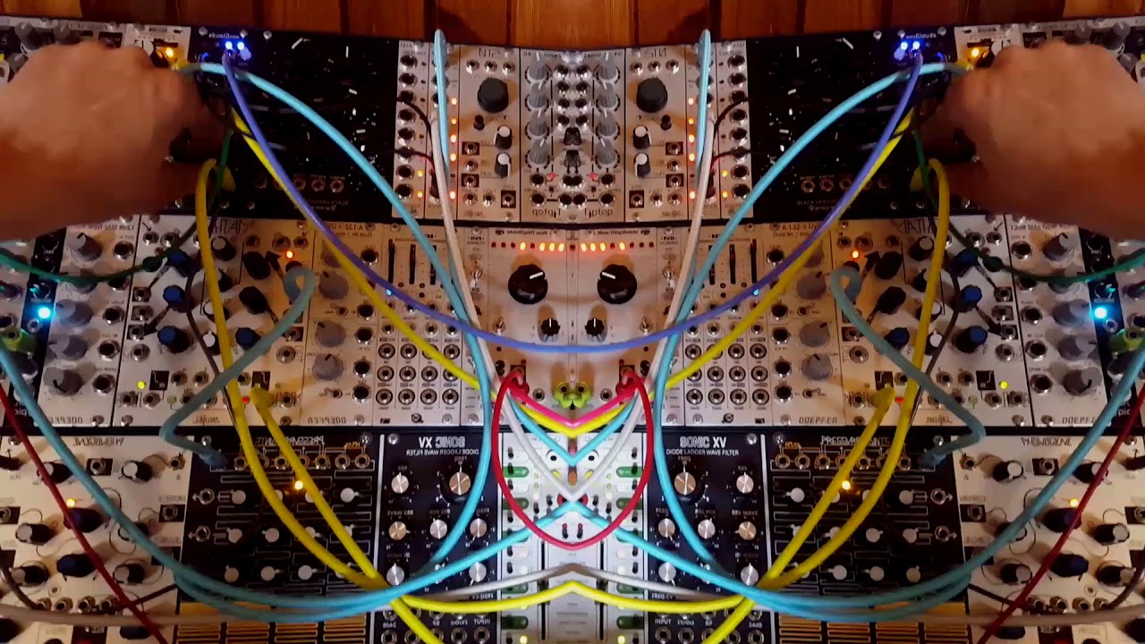 Eurorack session modular synthesizer