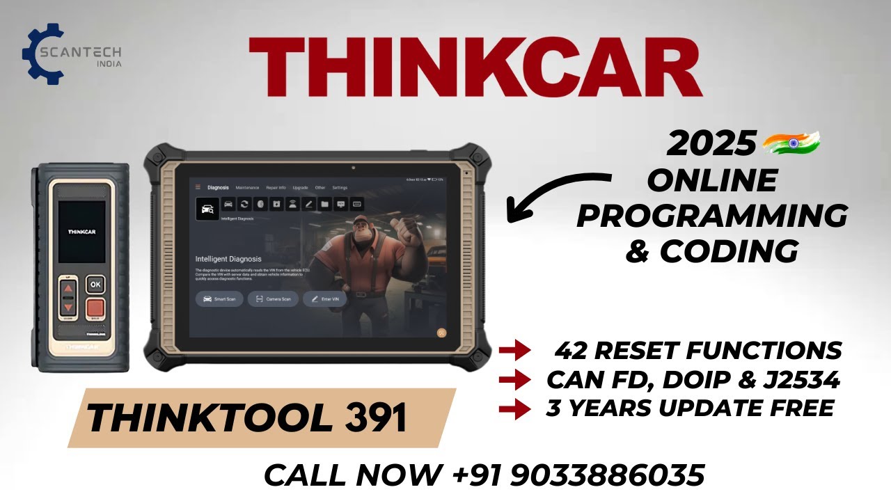 Thinktool Expert 391 Unboxing | 2025 Best OBD2 Scanner | Online Programming & Coding |Exchange Offer