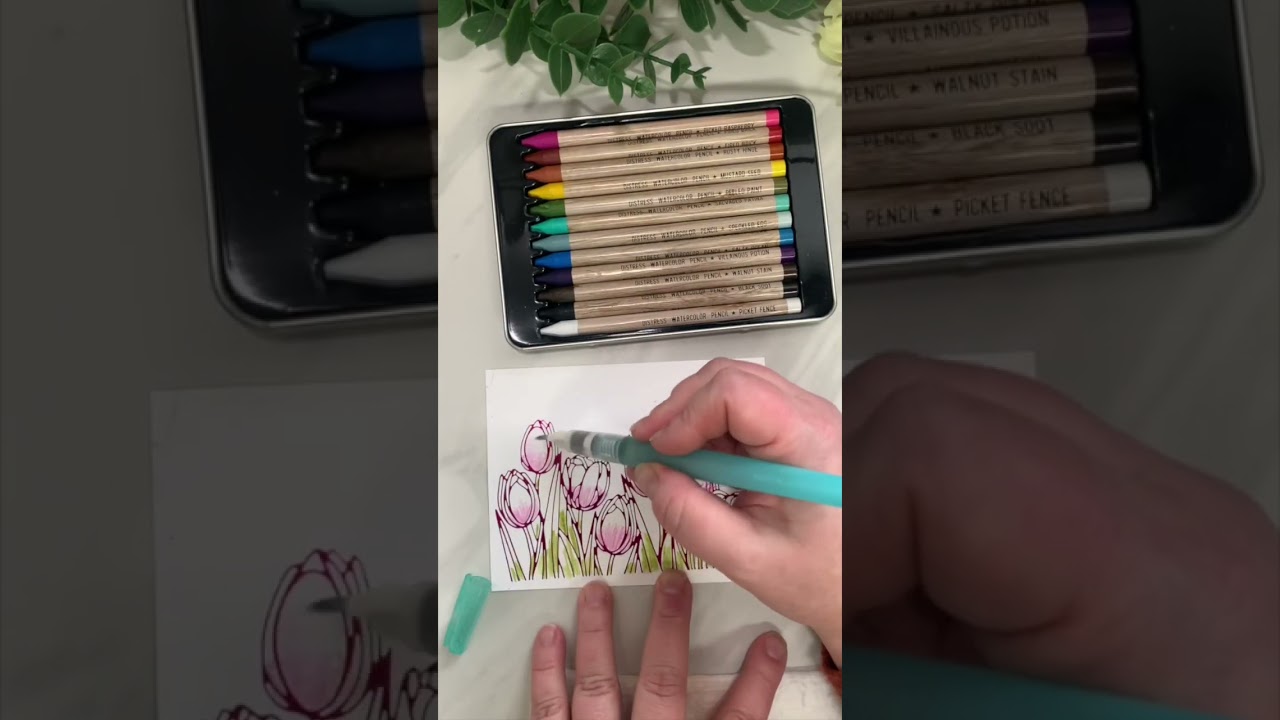 Hot Foiling + Watercolor Pencils with the Glimmer Kit of the Month from Spellbinders for FEB 2023