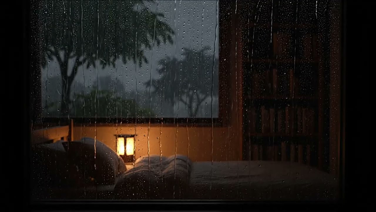 Soothing Night Rainfall 🌙 ASMR for Relaxation