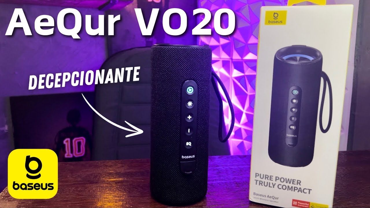 Caixa de som bluetooth AeQur VO20 BASEUS 15w nesse projeto a Baseus errou feio! #baseus