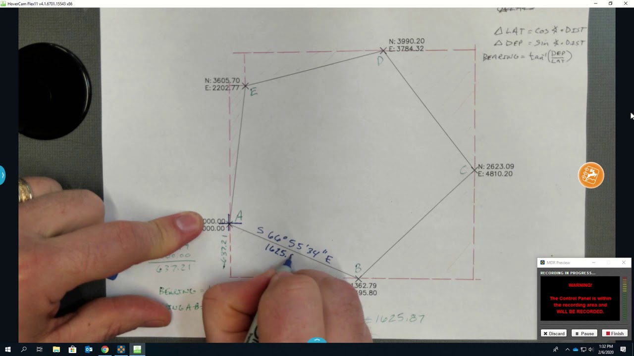 Latitude Departure and Bearings