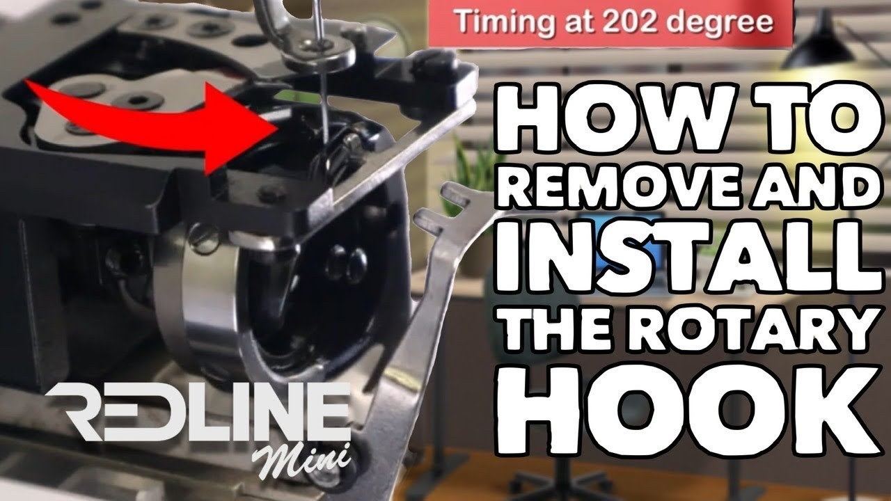 How to remove and install the rotary hook in the Redline Mini