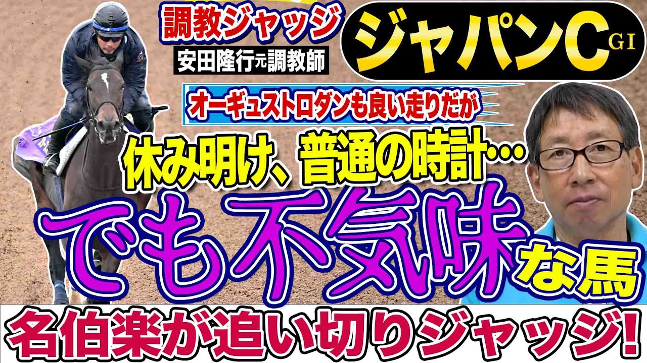 【ジャパンカップ2024】安田隆行元調教師が調教ジャッジ　「動き」「時計」「調教過程」を採点しピックアップした３頭を発表！《東スポ競馬ニュース》