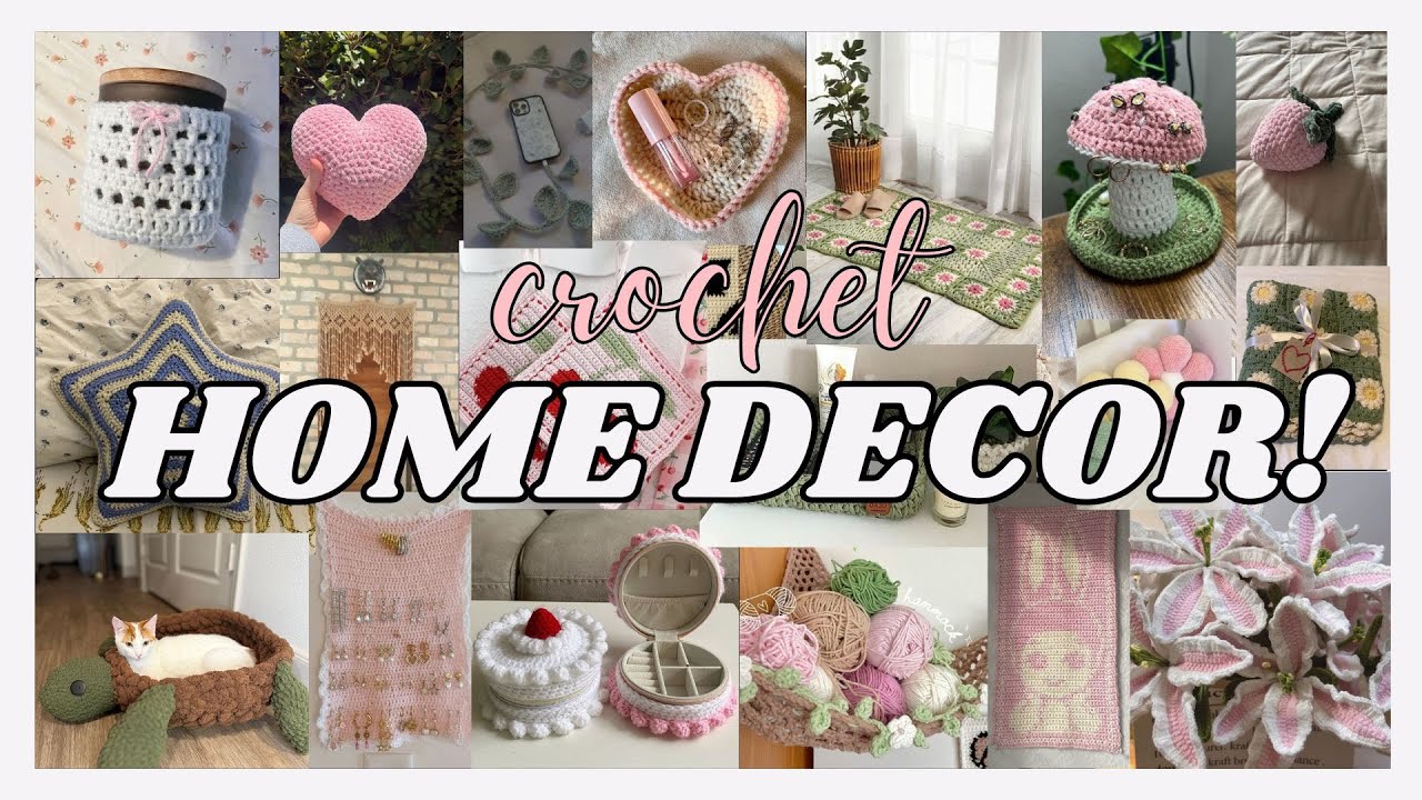 40+ crochet home decor ideas *pinterest inspired* ˚˖𓍢ִ໋🧶✧˚🪡.⋆