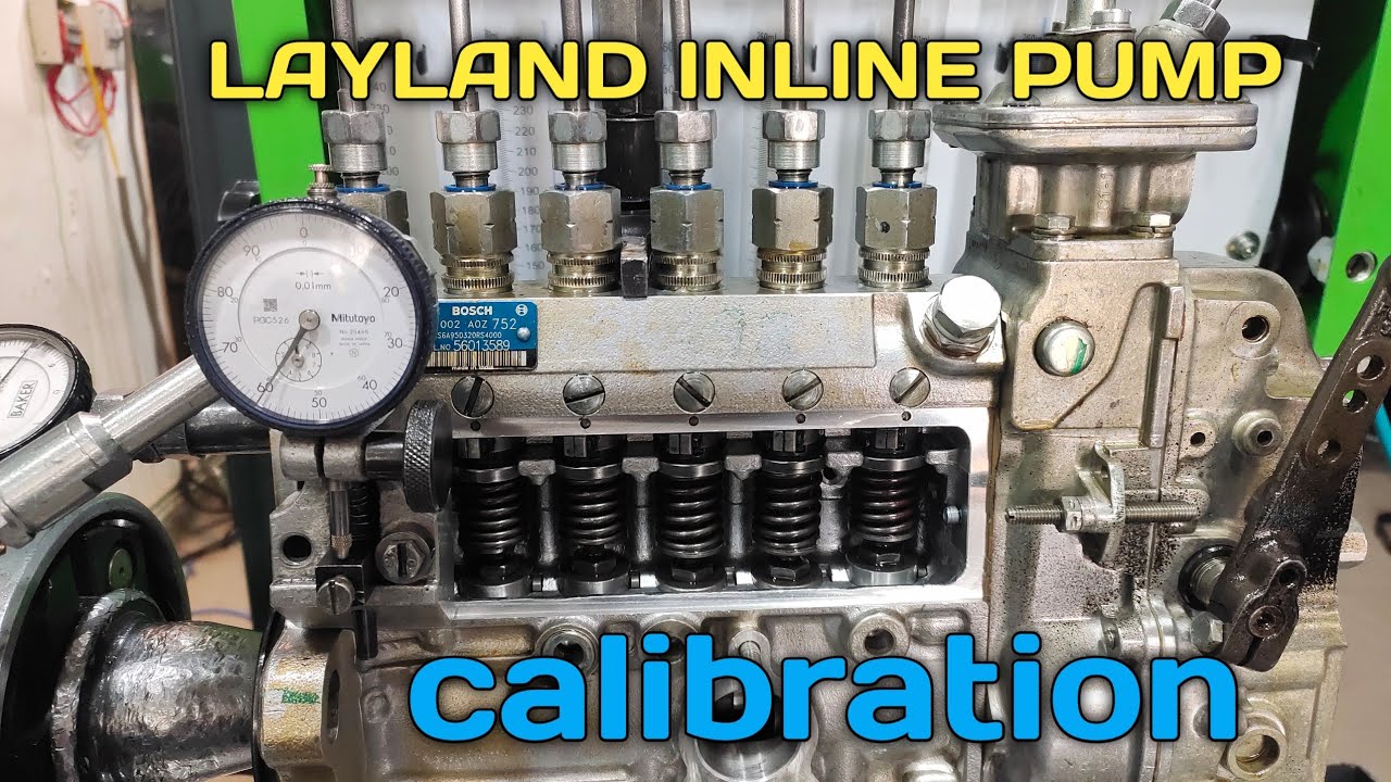 how to repair inline pump !  Ashok Leyland INLINE pump testing ! inline pump full SETTINGS