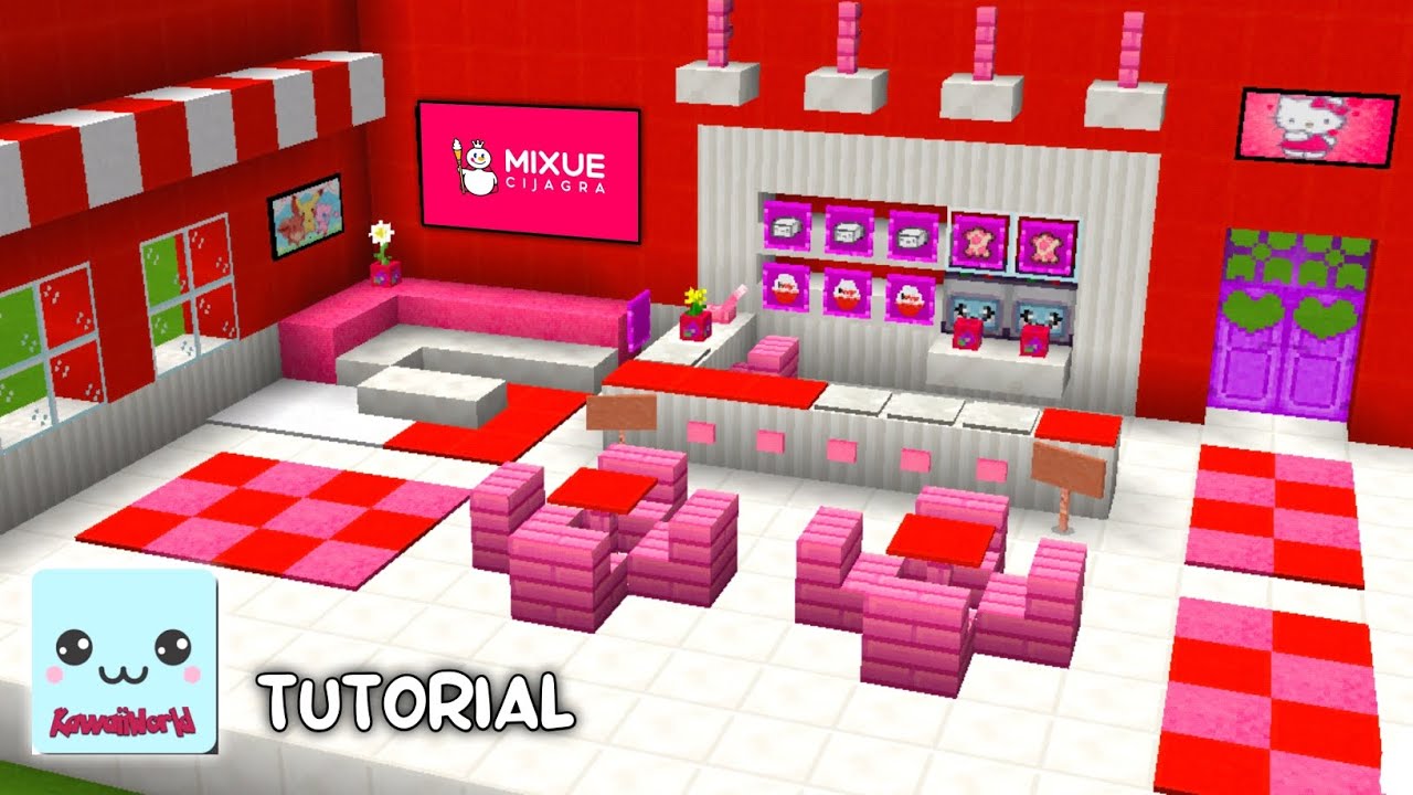 Kawaii world ~ Membuat kedai Mixue (ice cream ) 💕
