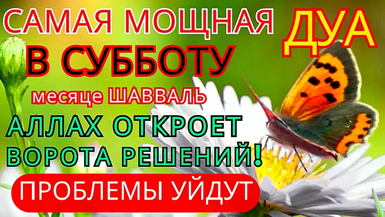 Дуа В ПЯТНИЦУ ШАВВАЛЬ Очень сложные проблемы будут решены#дуа