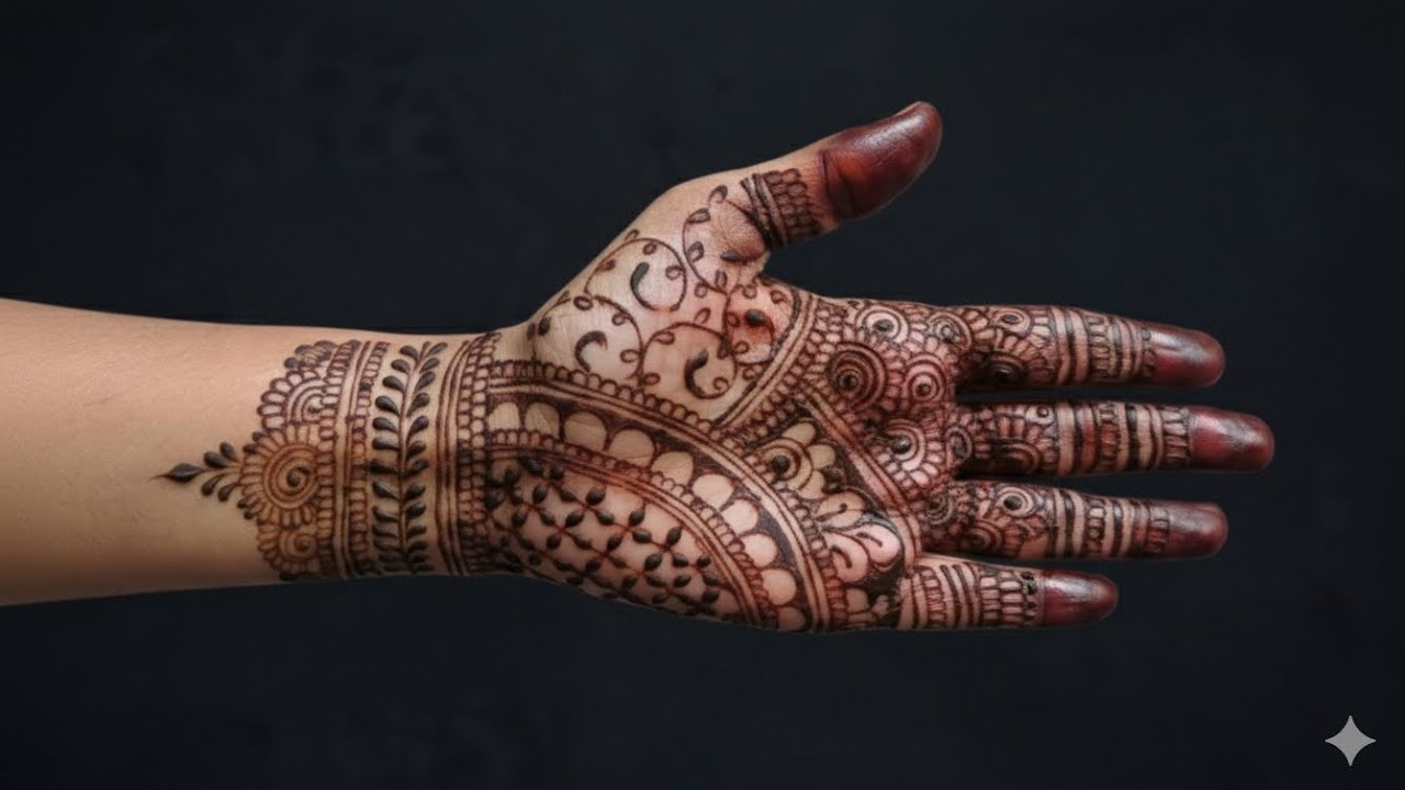 Easy Mehndi for Wedding Season Quick & Beautiful Mehndi Design ♥️
