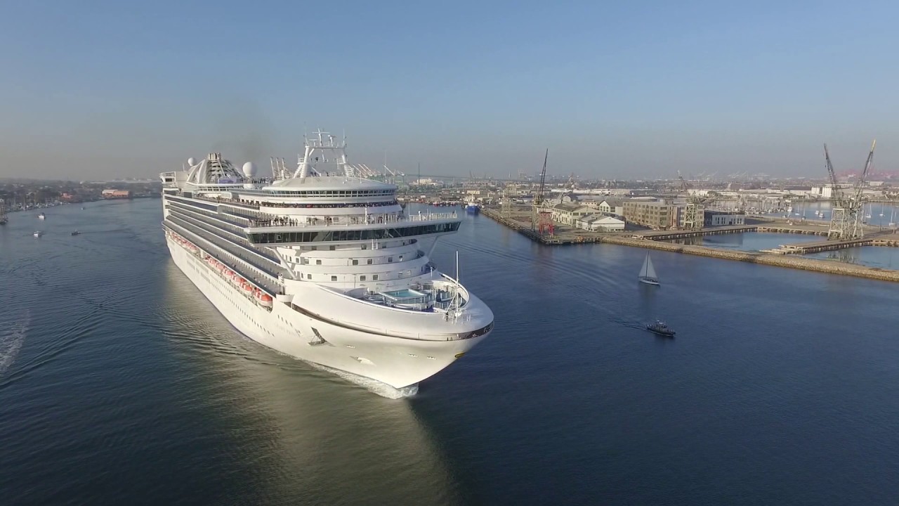 Drone Flight over Princess Cruise