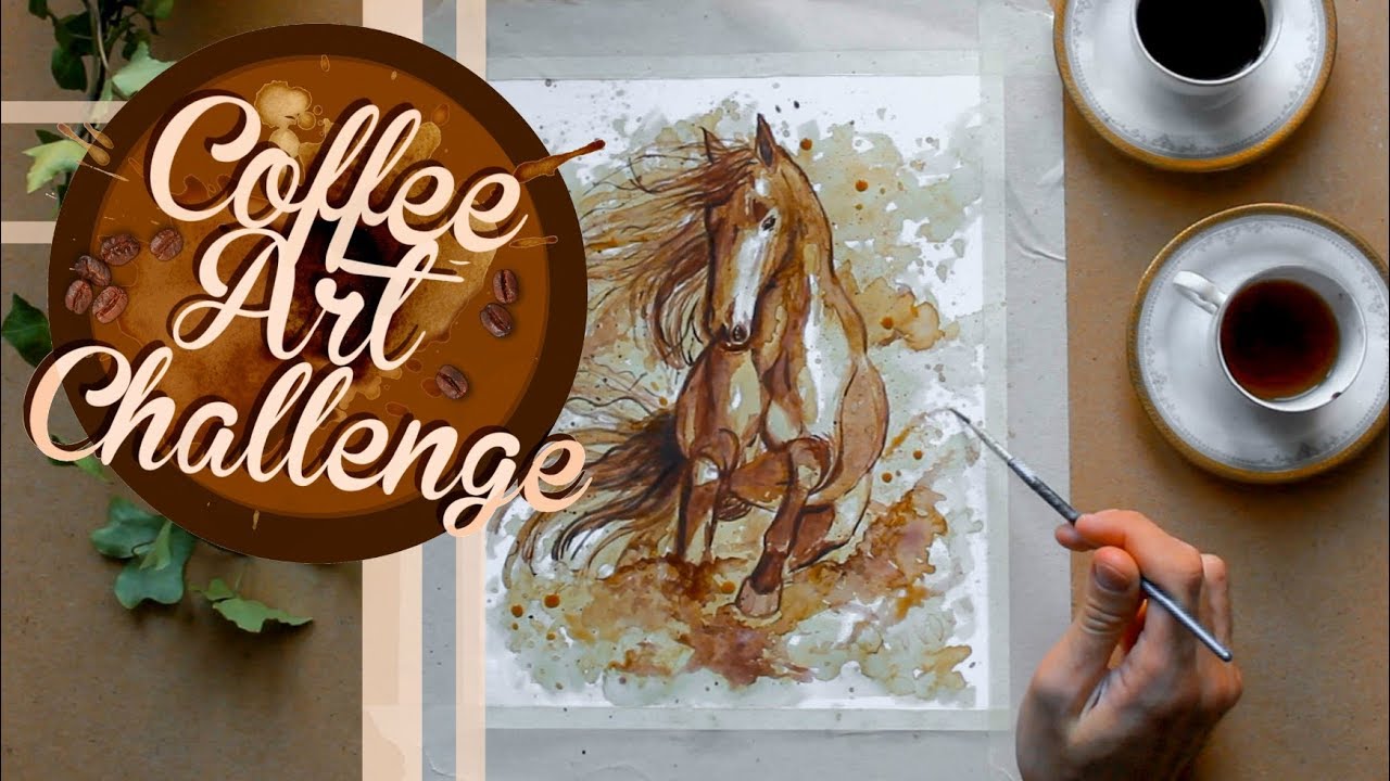 DIPINGO USANDO IL CAFFE' ( Coffee Art Challenge )