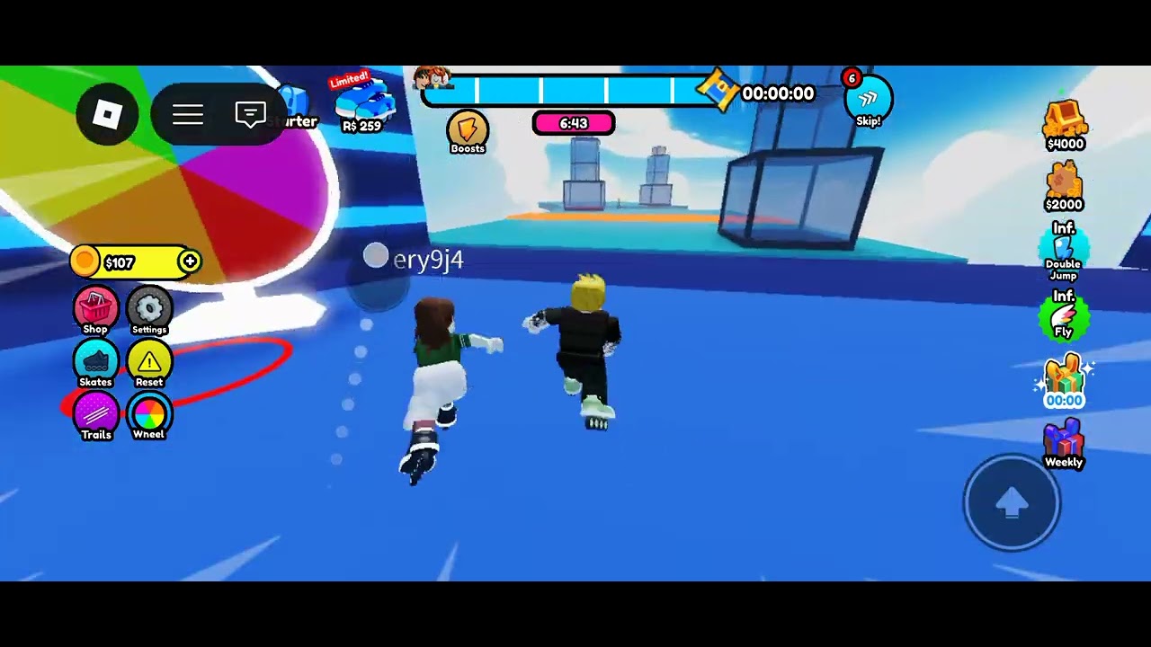 Playing Skaters of hell in Roblox 