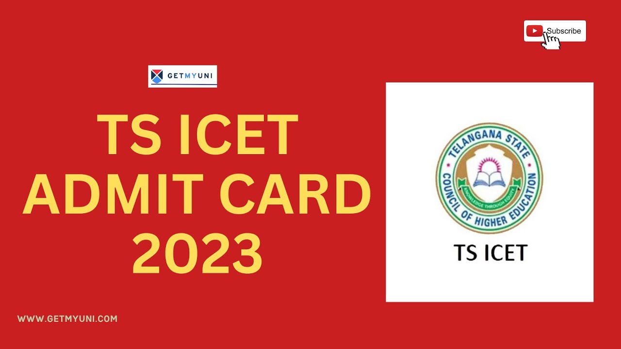 TS ICET Admit Card Release!| How To Download TS ICET Admit Card| GetMyUni #tsicet2023