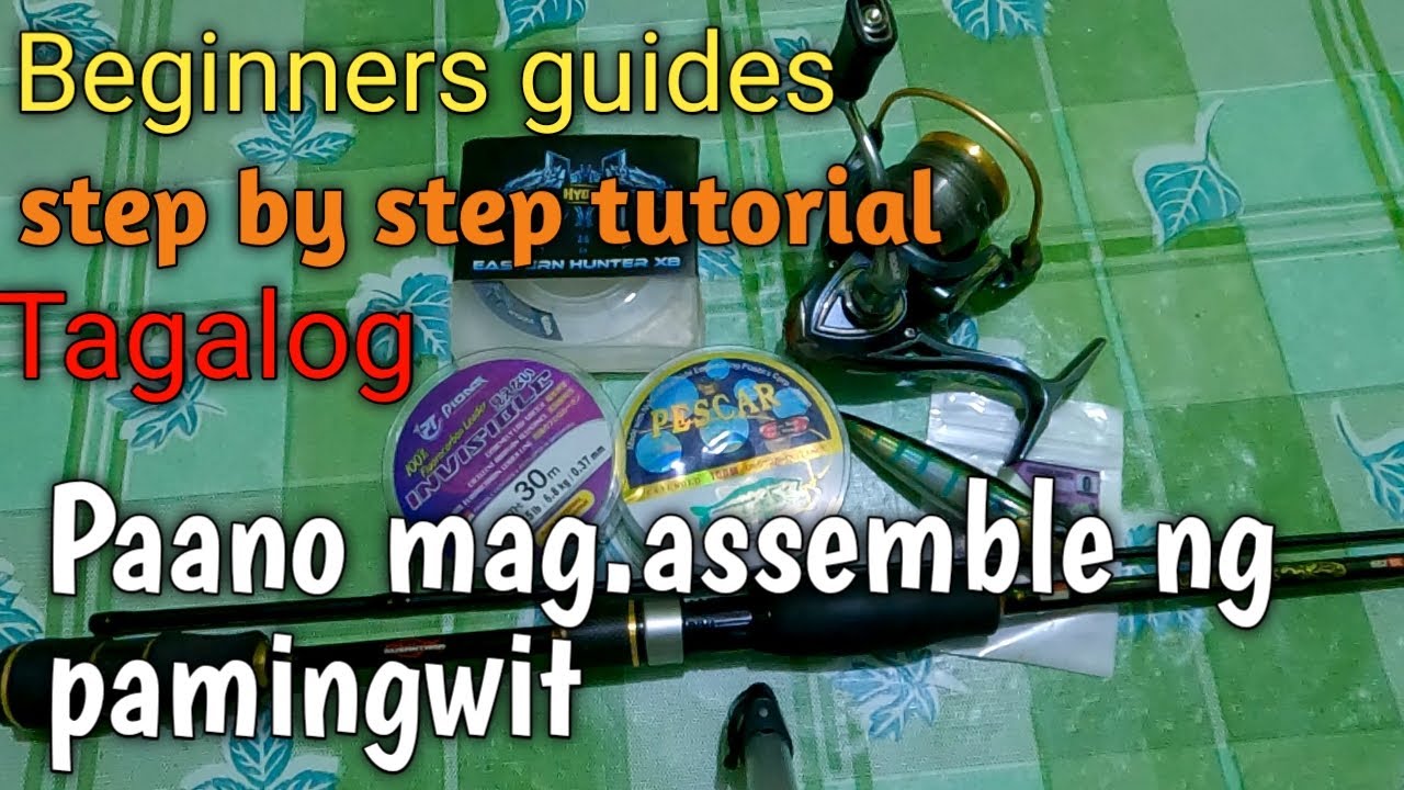 How to assemble fishing rod and reel set up | Paano iassemble ang pamingwit | Step by step guide