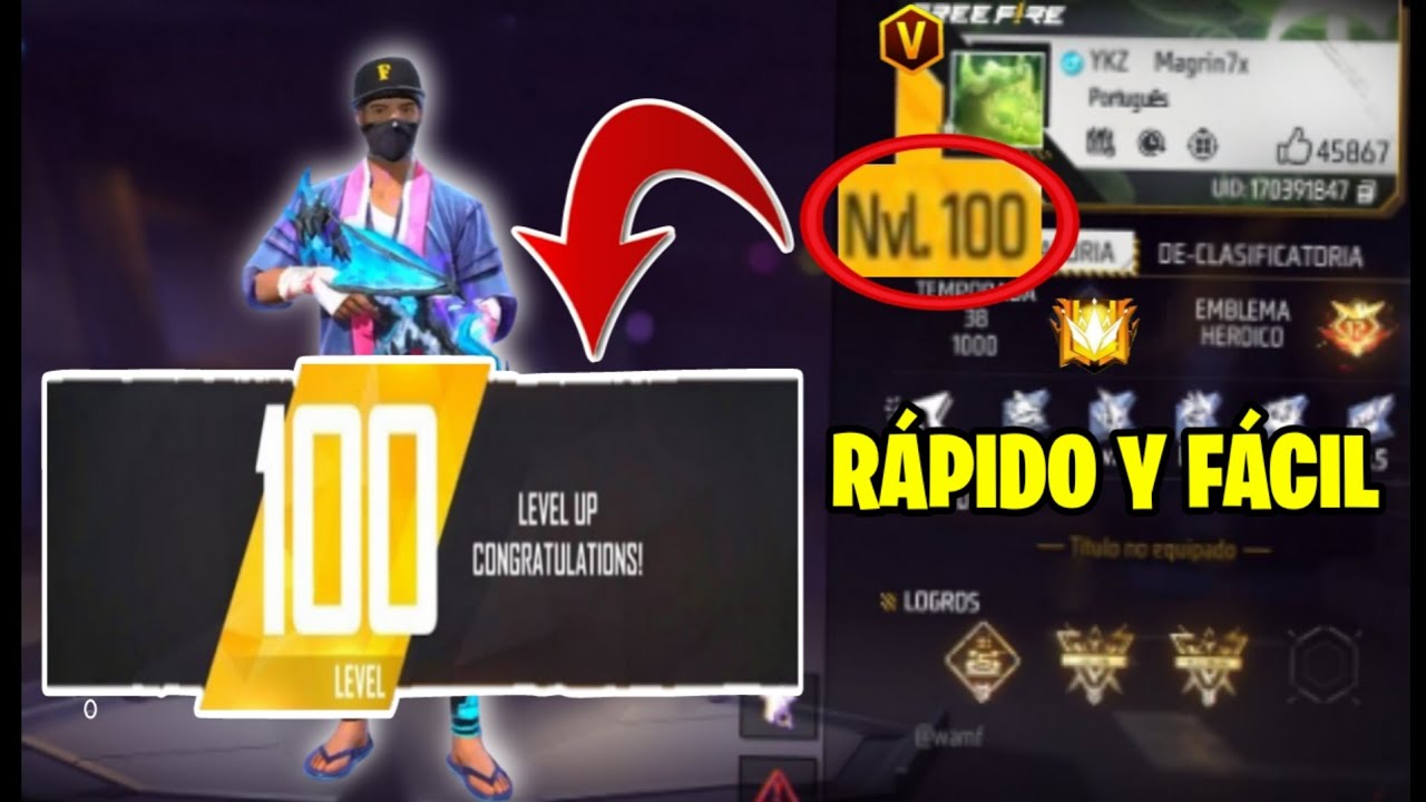 TRUCO | Como subir nivel en free fire r&aacute;pido y f&aacute;cil 2024 😮