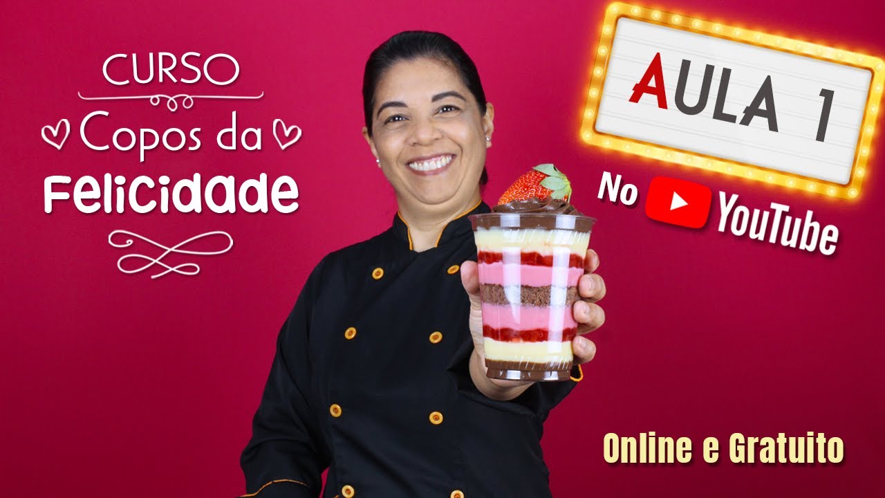 CURSO GRATUITO DE COPOS DA FELICIDADE - AULA 1 - CHEF SILVIA NICOLAU