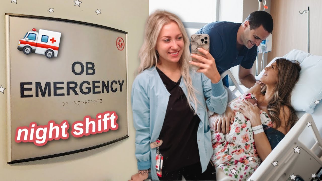 DAY IN THE LIFE OB TRIAGE EMERGENCY NURSE 🚑 | *BUSY 12 hour night shift*