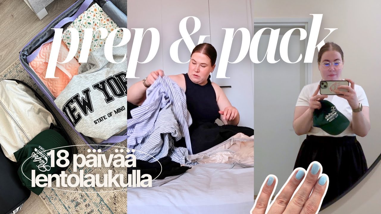 Valmistaudutaan reissuun ✈️🧳 glow up (kynnet ja kulmat), ostoksia, pakkaamista