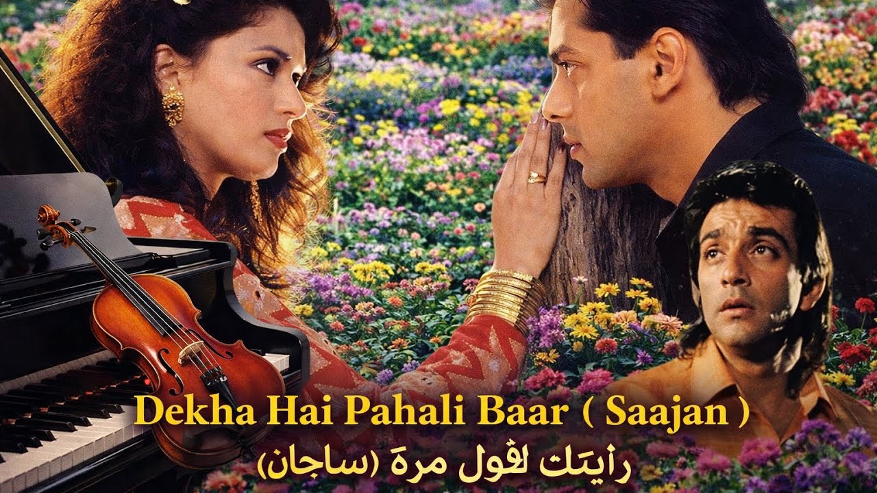موسيقى بوليوودية رومانسية | Dekha Hai Pehli Baar كمان Violin & Piano Instrumental وبيانو