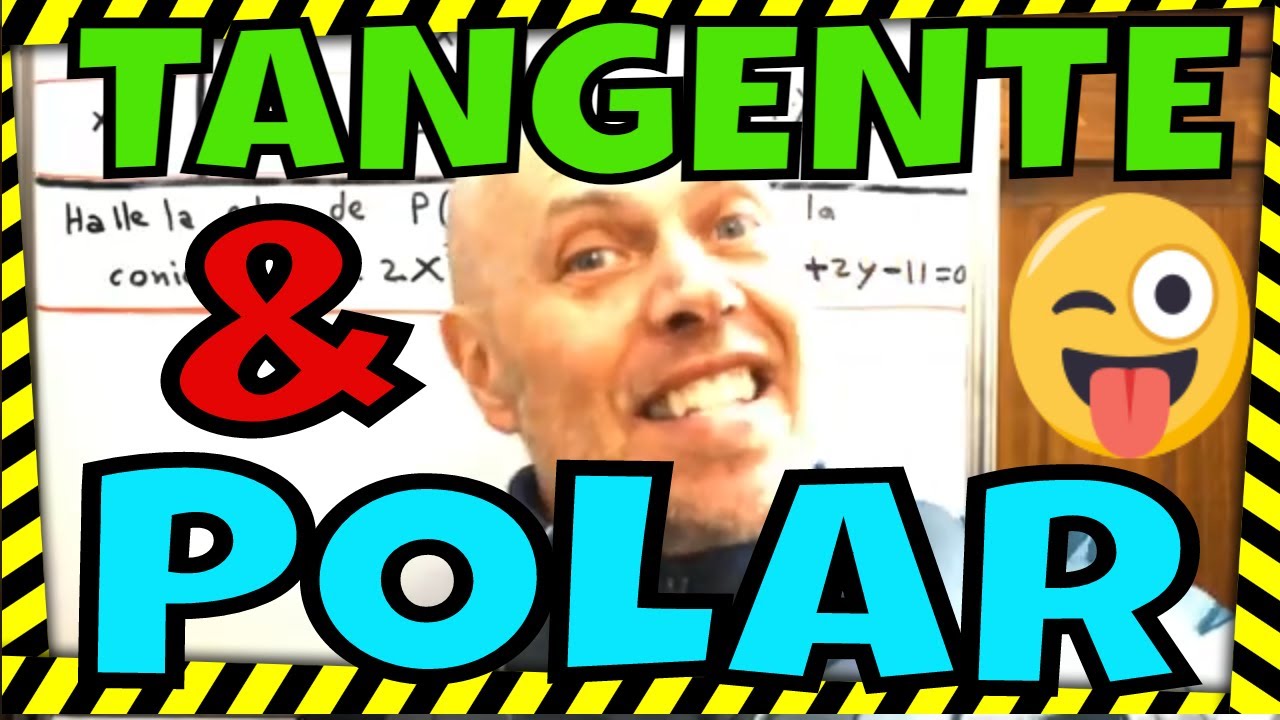 🔴▶ POLAR DE UN PUNTO RESPECTO A UNA CÓNICA ( ECUACION DE LA TANGENTE ) MÉTODO DE LA DESDOBLADA