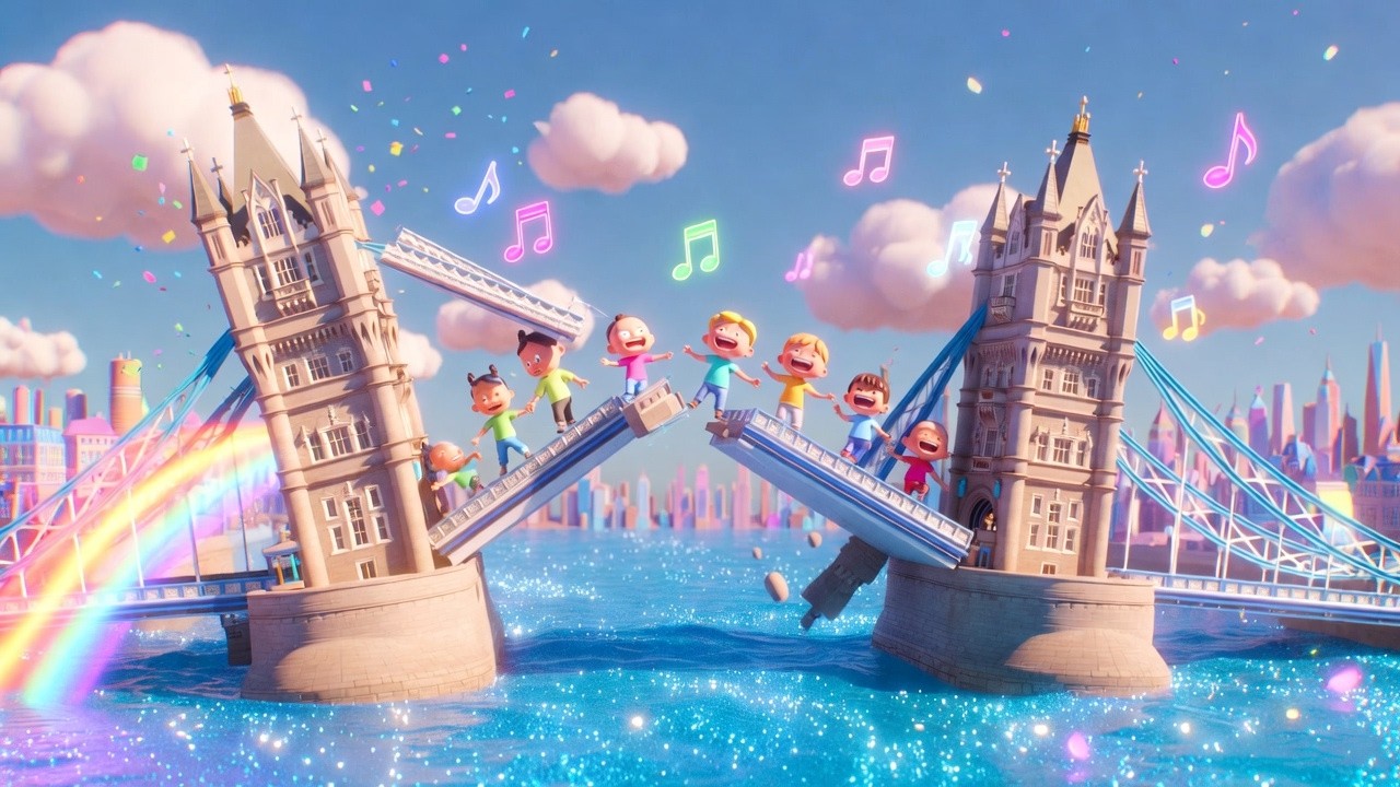 London Bridge Is Falling Down 🌉 | Classic Nursery Rhymes & Kids Songs | Fun Sing Along for Toddlers