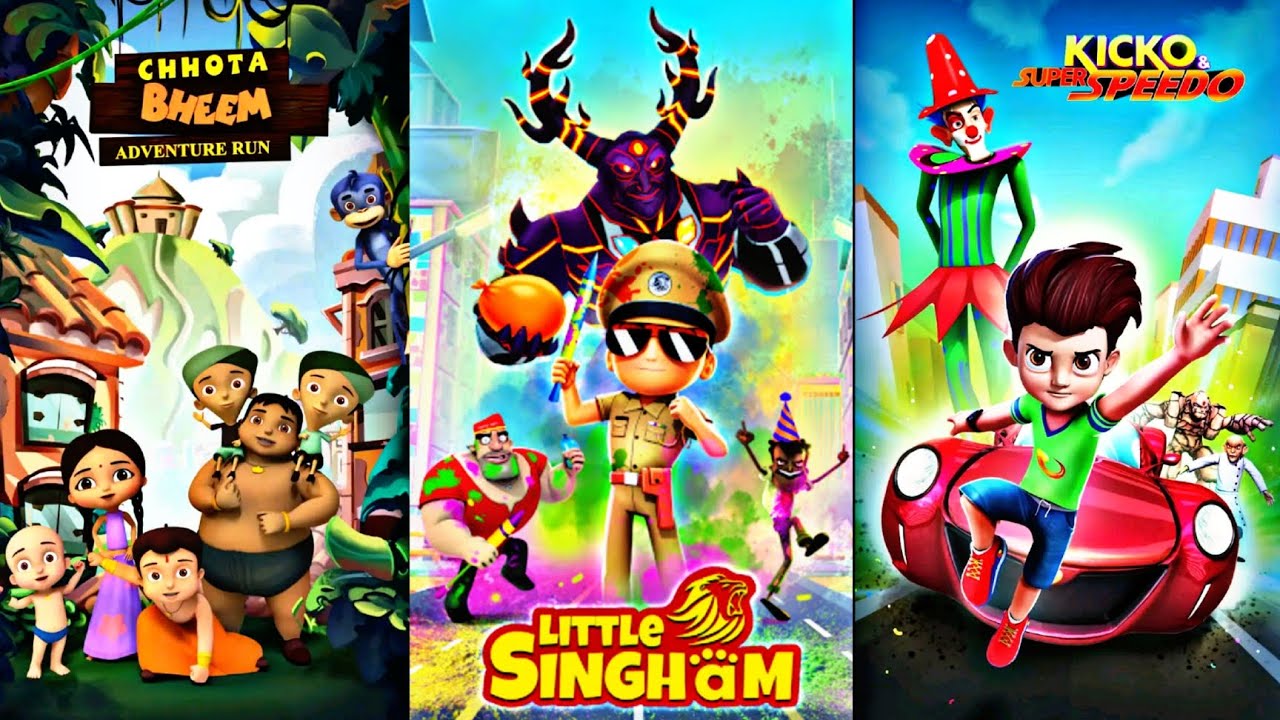 Little Singham Game 2025 | Kicko & Super Speedo Game 2025 | Chhota Bheem Gameplay 2025 🤩❤️