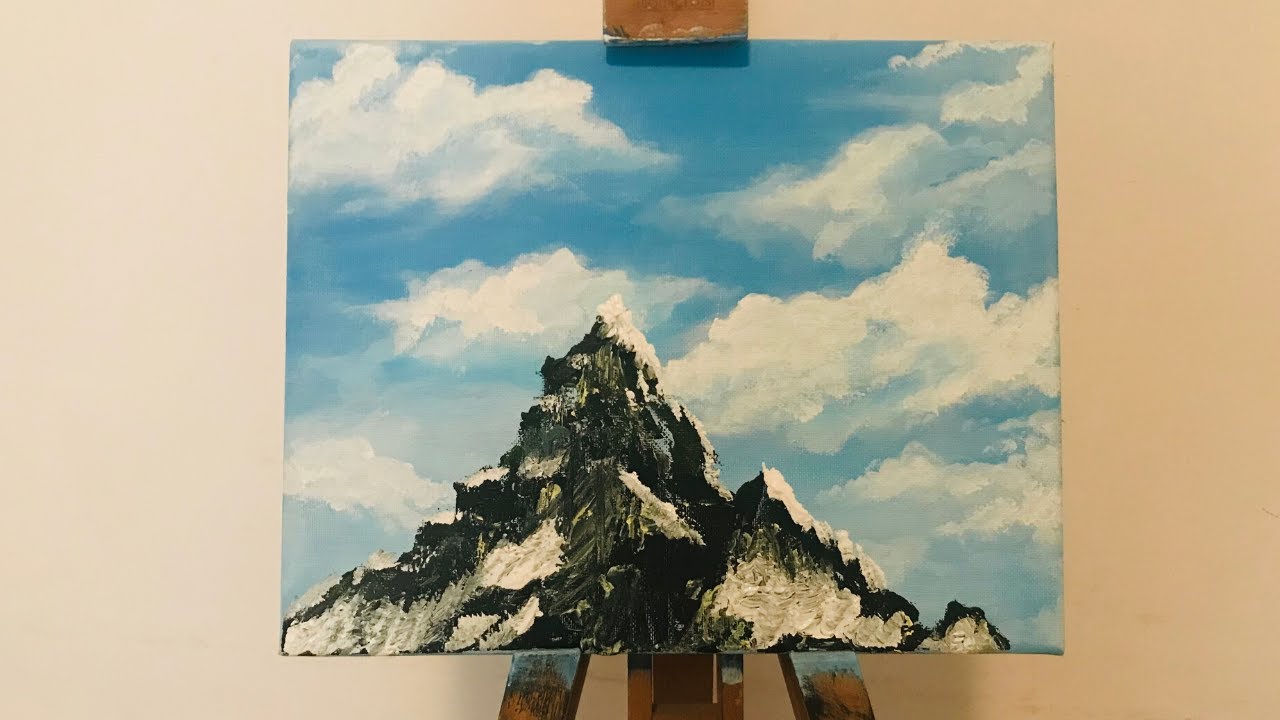 Come dipingere vette innevate  -  Pittura acrilica
