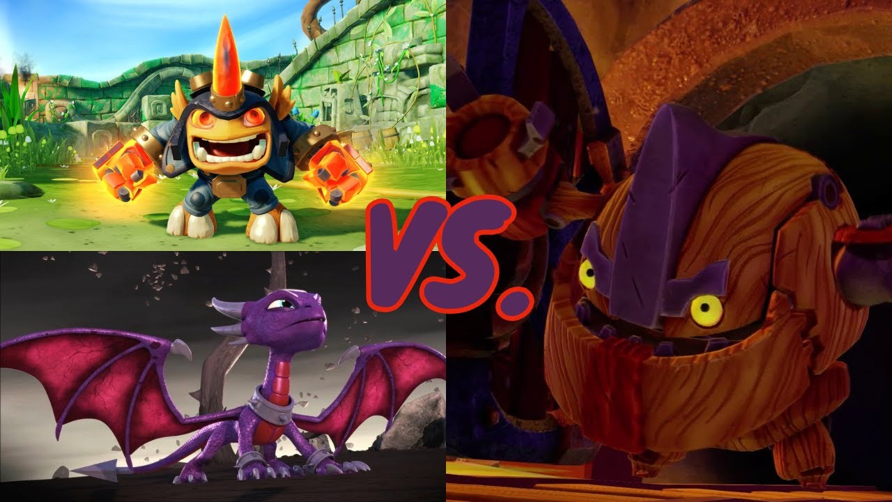 Cynder and Fryno VS. Screap Shooter | Skylanders Trap Team