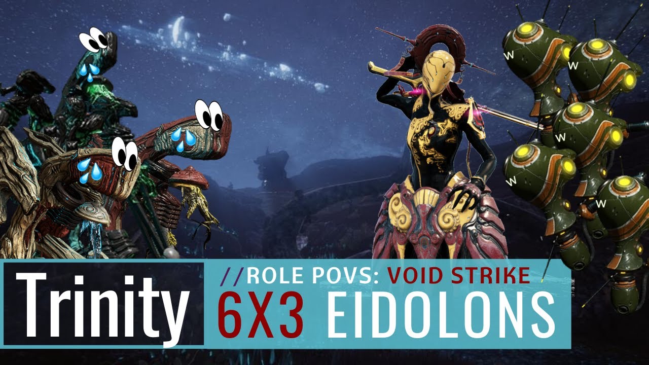 Warframe | Eidolons | 6x3 VS Trinity PoV | 6 Hydrolysts Captured