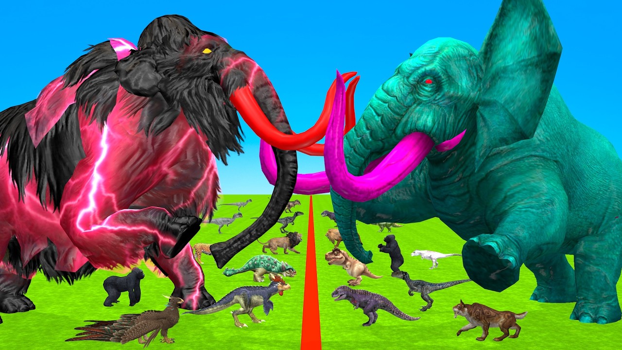 Incredible Animals Race vs Dinosaurs vs Prehistoric Mammals Speed Race Run: Who Will Win? ARBS