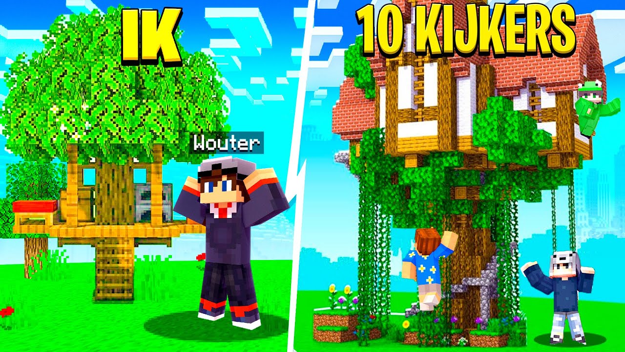 10 Kijkers Bouwde Een GIGA Boomhut In 1 Uur!😱