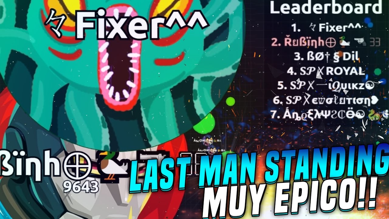 LAST MAN STANDING muy ÉPICO!! | Agar.io | Rubinho vlc