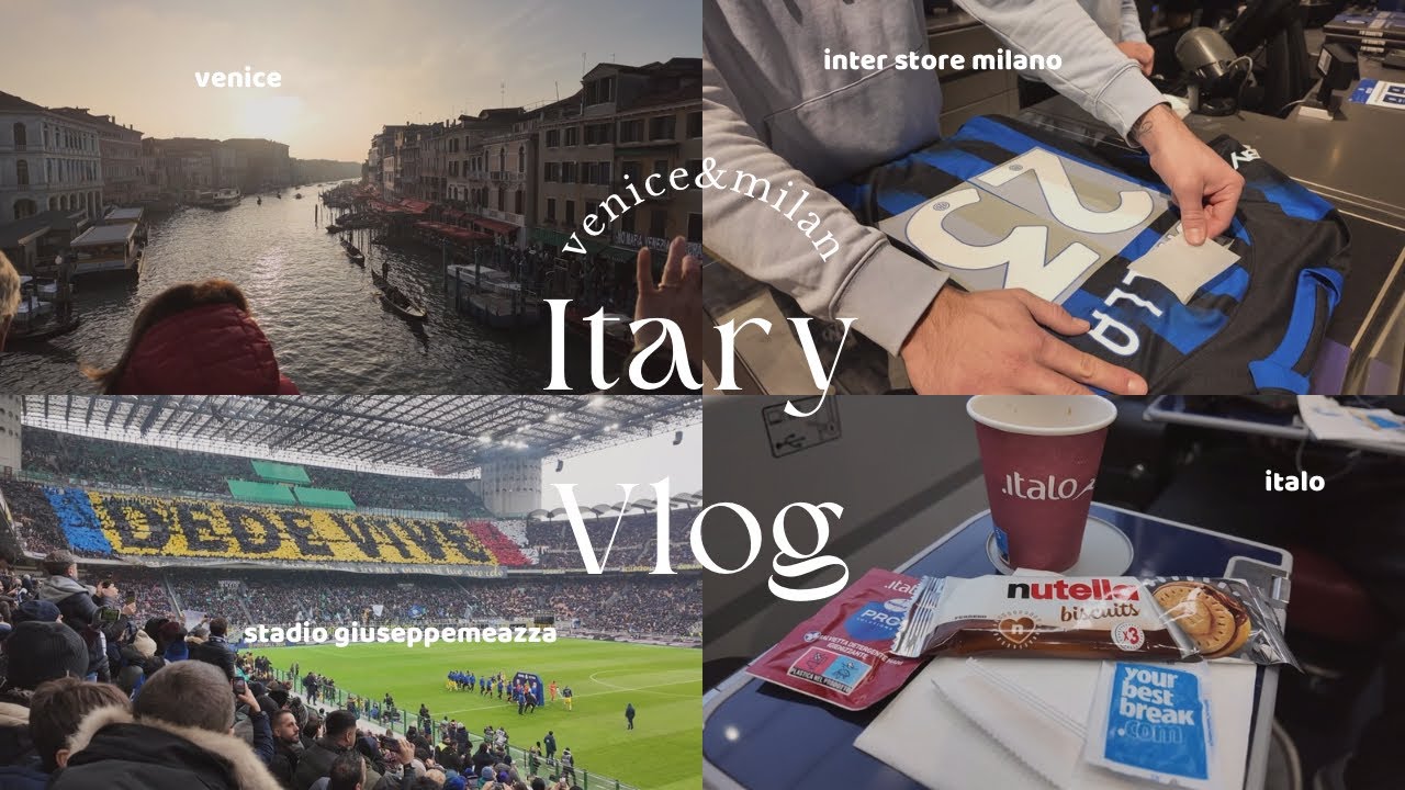 【イタリア旅行vlog🇮🇹】ベネチア・ミラノ4泊5日｜サッカー観戦｜インテルストアミラノ｜イタロ｜バンクシー｜ウェスティンパレスミラノ｜ドゥオーモ