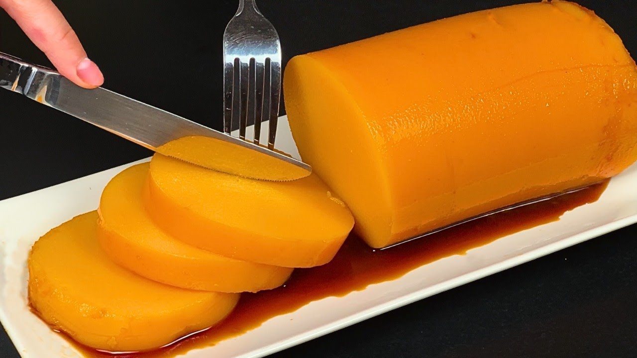 Только молоко и тыква! Самый вкусный домашний десерт за 5 минут! без выпечки! Трюк!