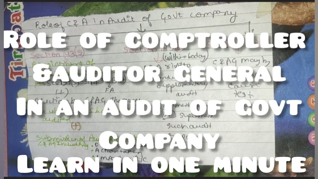 Power/Role of CAG in the audit of government companies #short_revision #short_video